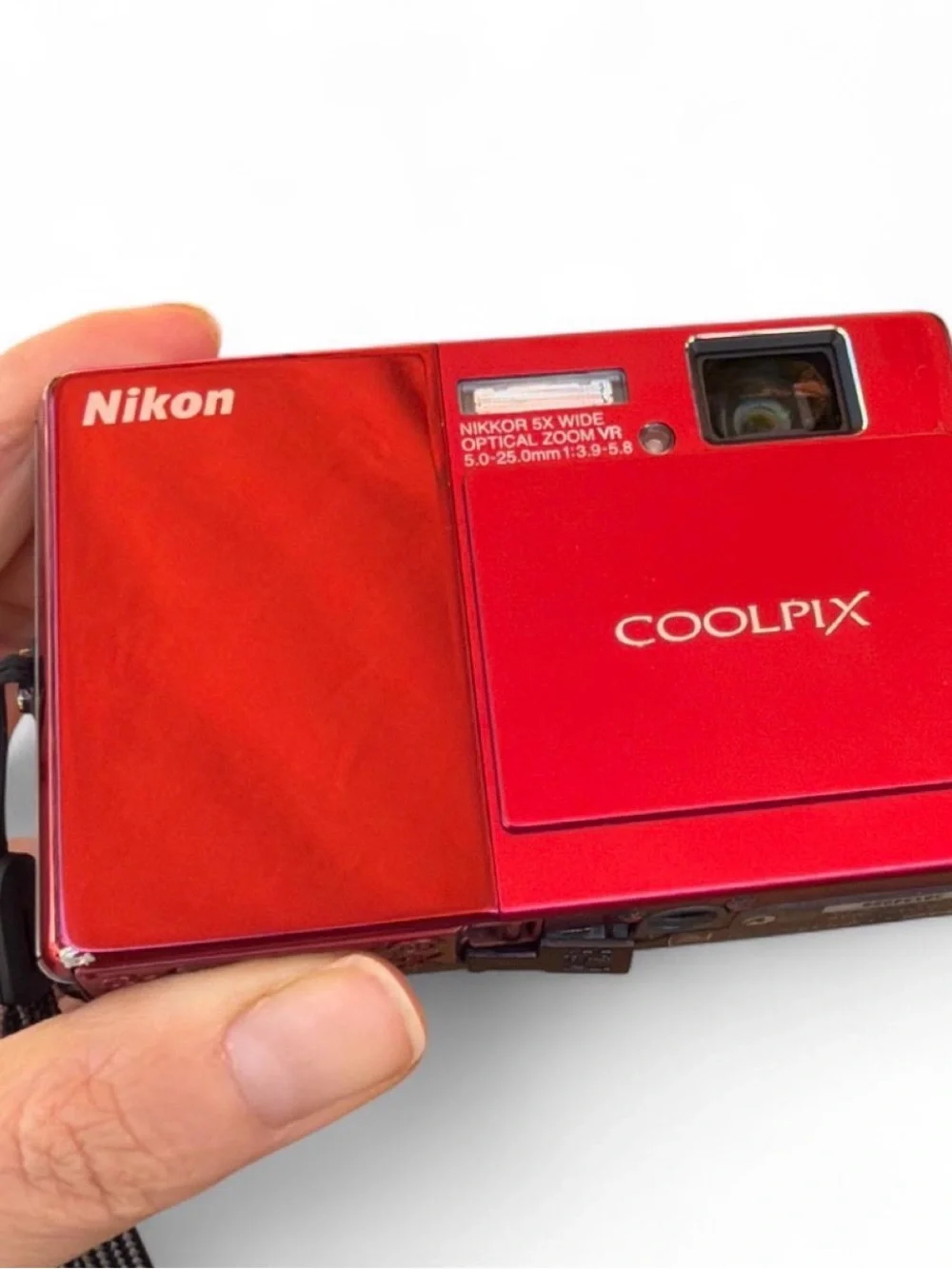 Nikon COOLPIX S70 Red Digital Camera 12.1MP Y2K Digicam Tested + Charger